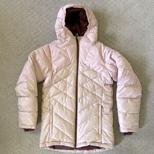 COLUMBIA pink puffer winter coat, Kids' Medium (10-12).